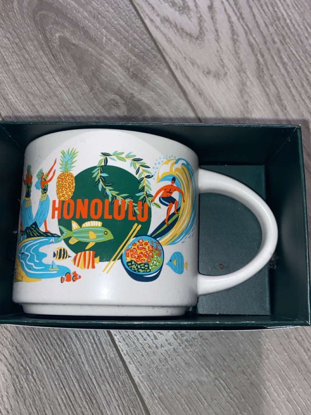 Starbucks HONOLULU White Ceramic Souvenir Mug